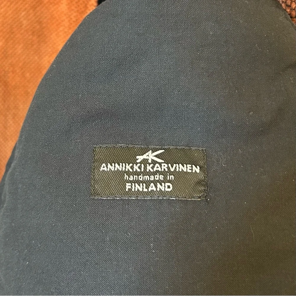 Vintage Annikki Karvinen Cotton Jacket S Hand Made Finland Art To Wear Boho - Picture 3 of 14